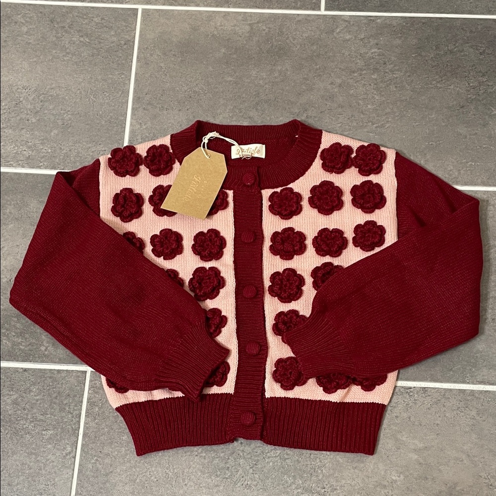 Listicle The Kingston Floral Button Up Cardigan size Small - Picture 2 of 8